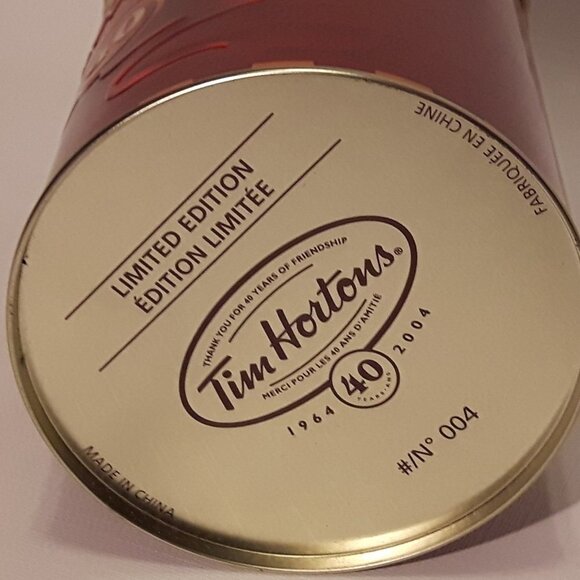Limited Edition 2004 Tim Hortons Canister w/spoon - Picture 4 of 5